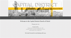 Desktop Screenshot of capitaldistrictchurchofchrist.com