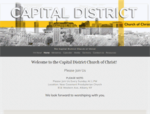 Tablet Screenshot of capitaldistrictchurchofchrist.com